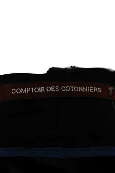 Comptoir Des Cotonniers Womens Black Dress Pants Polyester Zip Size S