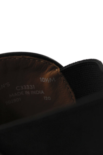 Cole Haan Mens Leather Stretch Inset Ankle Boots Brown Black Size 10.5 Medium