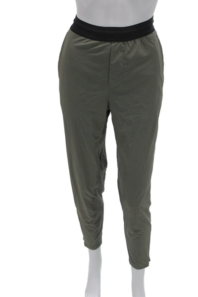 Everlane Mens Track Pants Green Nylon Pull On Athleisure Size 3