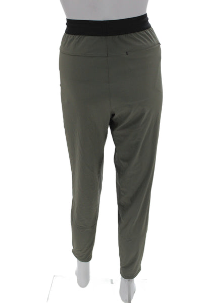 Everlane Mens Track Pants Green Nylon Pull On Athleisure Size 3