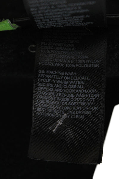 The North Face Mens Fleece Jacket Black Polyester Zip Size M