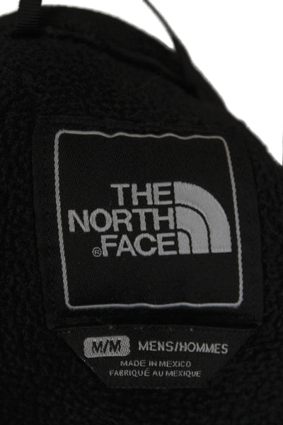 The North Face Mens Fleece Jacket Black Polyester Zip Size M