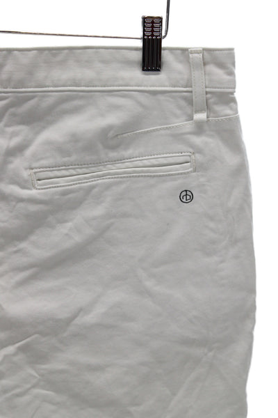 Rag & Bone Mens Chino Shorts White Cotton Button Size 33