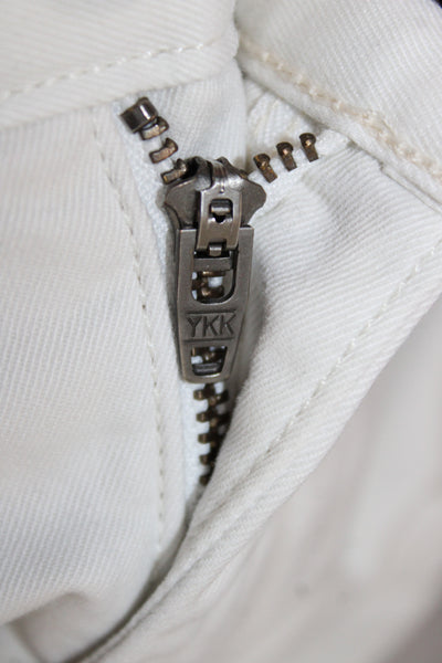 Rag & Bone Mens Chino Shorts White Cotton Button Size 33