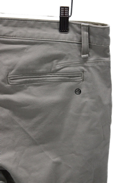Rag & Bone Mens Chino Pants Gray Cotton Blend Button Size 33