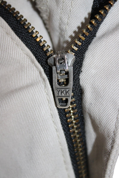 Rag & Bone Mens Chino Pants Gray Cotton Blend Button Size 33