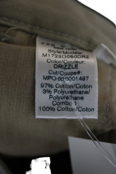 Rag & Bone Mens Chino Pants Gray Cotton Blend Button Size 33