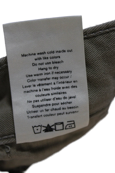 Rag & Bone Mens Chino Pants Gray Cotton Blend Button Size 33