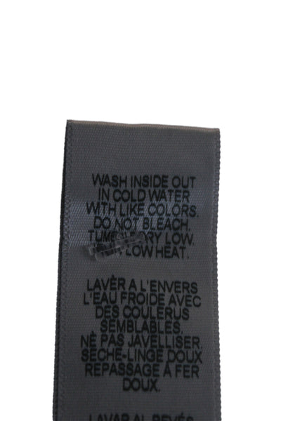 Frame Denim Mens Black Straight Jeans Designer Button Size 32