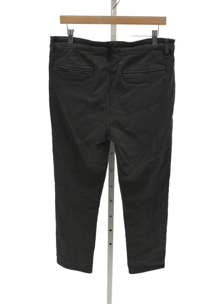 Rag & Bone Mens Chino Pants Black Cotton Button Size 33