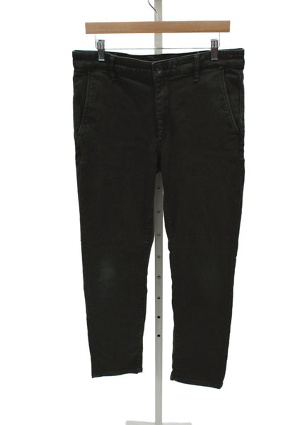 Rag & Bone Mens Chino Green Cotton Blend Button Size 33
