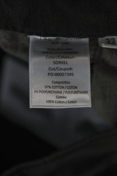 Rag & Bone Mens Brown Chino Pants Size 33
