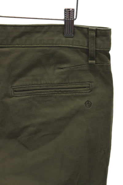 Rag & Bone Mens Chino Pants Green Cotton Military Inseam 28 Size 33