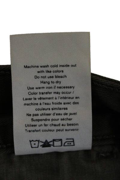Rag & Bone Mens Chino Pants Green Cotton Military Inseam 28 Size 33