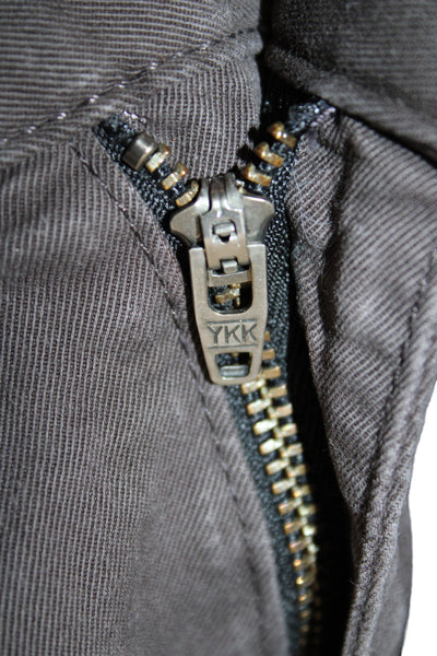 Rag & Bone Mens Chino Pants Gray Cotton Button Inseam 28 Size 33