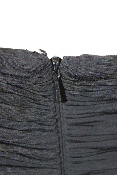 Tadashi Collection Womens Fit & Flare Dress Black V-Neck Sleeveless Size 14