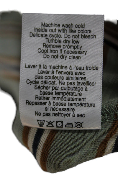 Veronica Beard Women Striped Pima Cotton Sleeveless Crewneck Tee Multi Size M