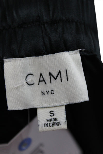 Cami NYC Womens Silk Cargo Pants Black Drawstring Size S