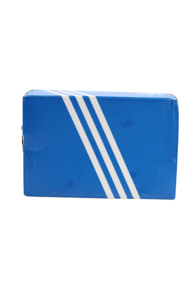 Adidas Womens Gazelle Low Top Athletic Sneakers White Blue Size 6