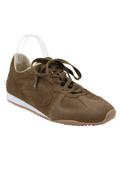 Rachel Comey Womens Suede Low Top Fox Sneaker Brown Size 8