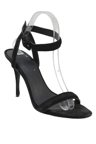 Alexander Wang Womens Suede Slingbacks Sandal Heels Black Size 38 8