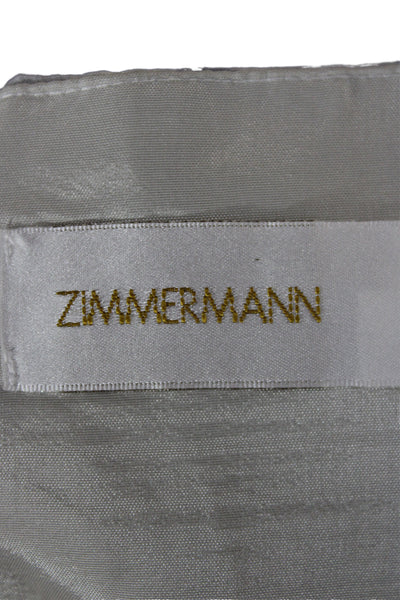Zimmermann Women Silk One-Shoulder Fit & Flare Leopard Dress Size 3