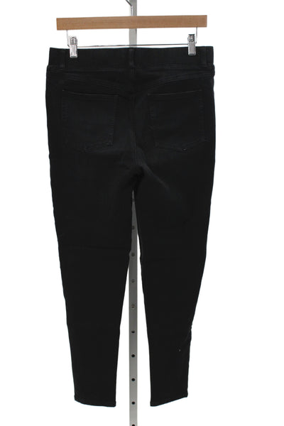 Beta Brand Womens Jegging Pants Black Cotton High Rise Size M