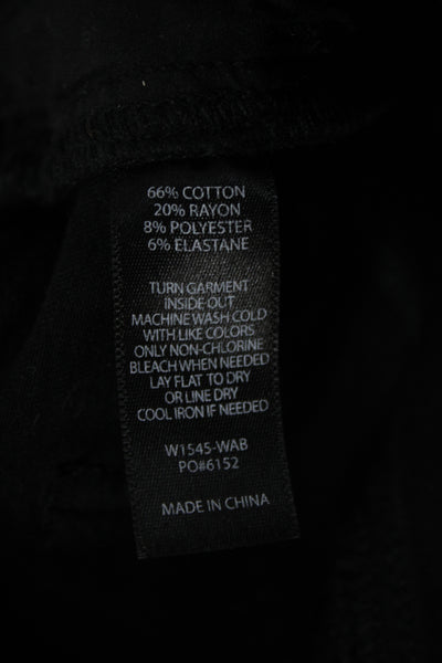Beta Brand Womens Jegging Pants Black Cotton High Rise Size M