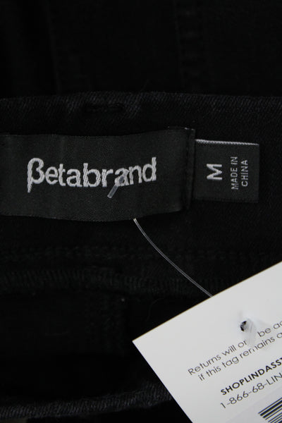 Beta Brand Womens Jegging Pants Black Cotton High Rise Size M