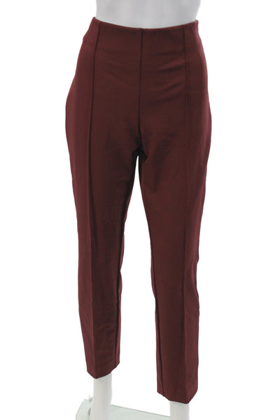 Lafayette 148 New York Womens Dress Pants Red Polyamide Zip Size 6