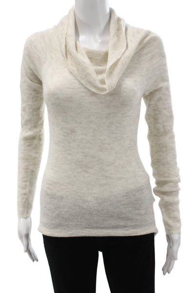 Madewell Womens Pullover Sweater Ivory Alpaca Cowl Neck Long Sleeve Size S