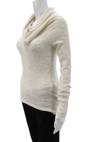 Madewell Womens Pullover Sweater Ivory Alpaca Cowl Neck Long Sleeve Size S