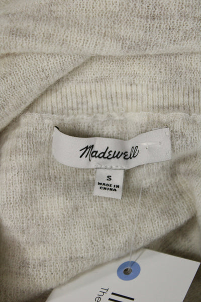 Madewell Womens Pullover Sweater Ivory Alpaca Cowl Neck Long Sleeve Size S