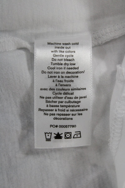 Rag & Bone Women T-Shirt White Organic Cotton Crewneck Short Sleeve Size S