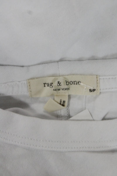 Rag & Bone Women T-Shirt White Organic Cotton Crewneck Short Sleeve Size S