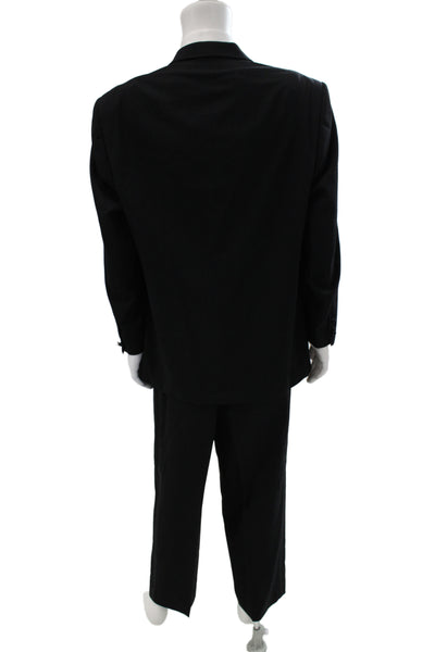 Bill Blass Mens Black Wool Tuxedo Size 46