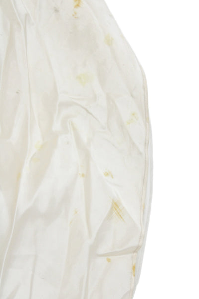 Stephen Yearick Women Strapless Embroidered A-Line Long Dress Ivory Size 2