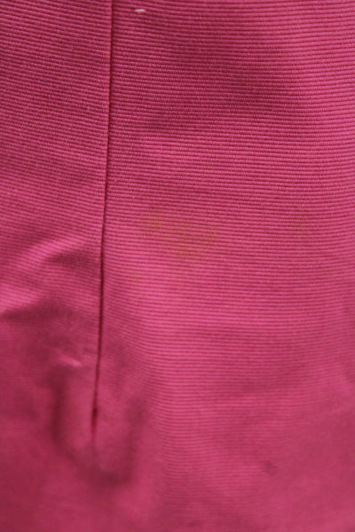 Trina Turk Womens Sheath Dress Pink Cotton Scoop Neck Sleeveless Size 4