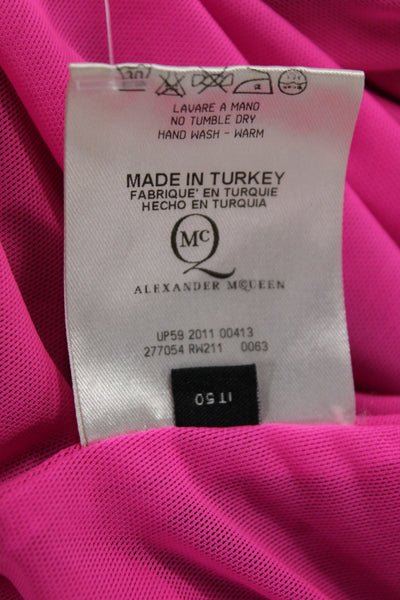 McQ by Alexander McQueen Women Sheath Dress Black Boatneck Size 50