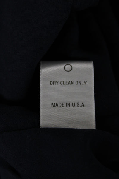 Om Women Slip Dress Black Rayon Scoop Neck Sleeveless Zip Size S