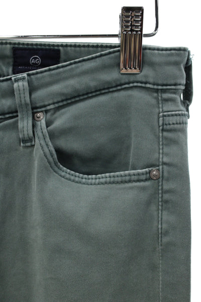 AG Adriano Goldschmied Womens Skinny Jeans Green High Rise Size 26