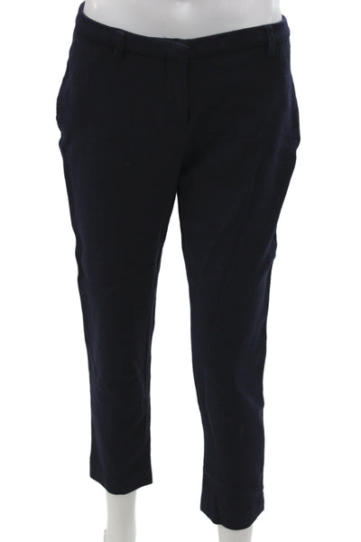 True Royal Women Ankle Pants Blue Viscose Zip Size S