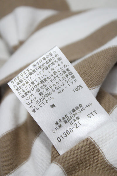 Burberry London Blue Label Womens A-Line Beige 3/4 Sleeve Dress Size 38