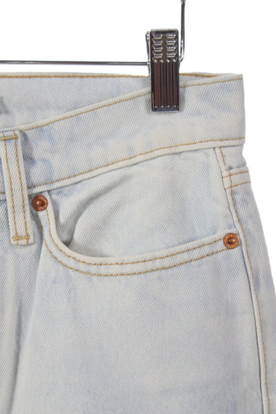 Levis Womens Cropped High Rise Jeans Blue 28in Inseam 100% Cotton Size 24