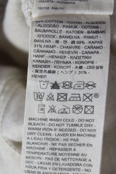 Levis Womens Cropped High Rise Beige Cotton Pants Size 27