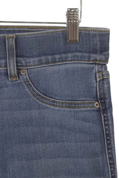 Spanx Womens Wide-Leg Blue Jeans Size M