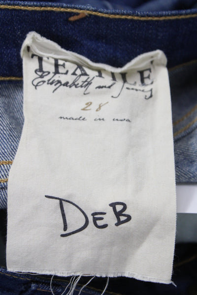 Elizabeth and James Women Skinny Blue Jeans Cotton Blend Size 28