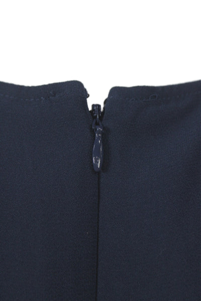 Cabi Womens Jumpsuit Sleeveless Scoop Neck Blue Polyester Zip Size XL