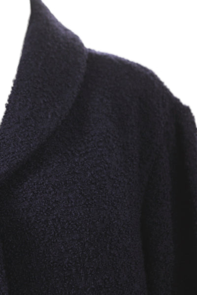 Eileen Fisher Womens Purple Wool Basic Jacket Button Long Sleeve Size M