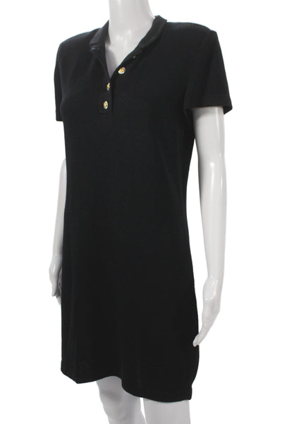 St John Womens Black Wool Blend Sweater Dress Size 8